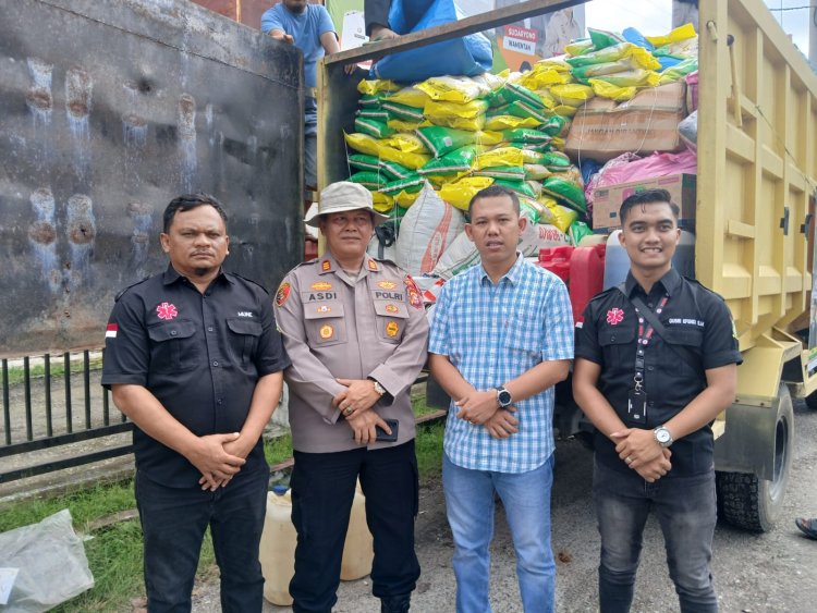 Aksi Cepat' IPDAKK Kab. Kampar, Kapolsek Kampar 'Apresiasi', 'Bantuan' untuk Korban Bencana Aceh Tamiang 'Dilepas'!"