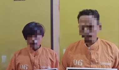 Polsek Tapung Hulu Tangkap Dua Pelaku Narkoba di Dalam Gubuk