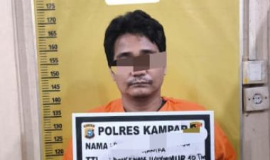 Satreskrim Polres Kampar Tangkap Residivis Kasus Curat di Desa Pulau Lawas