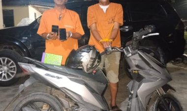 Polsek Kampar Tangkap Dua Pelaku Curat di Desa Tanjung Rambutan 