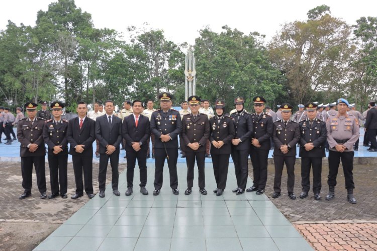HUT Satpam ke-45: Kapolres Kampar Pimpin Ziarah & Tabur Bunga di TMP, Satpam Pilar Keamanan, Mitra Strategis Polri'!