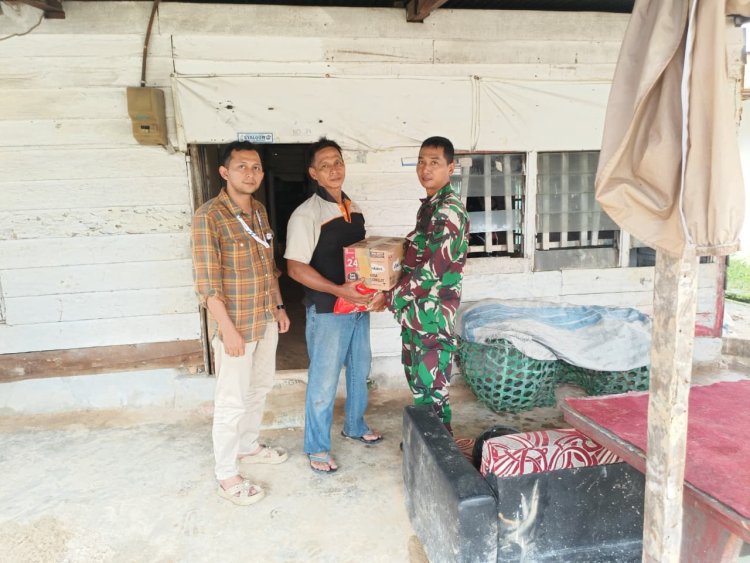 Babinsa Kodim 0301/Pbr Berikan Bantuan Sembako Pada Warga Binaan