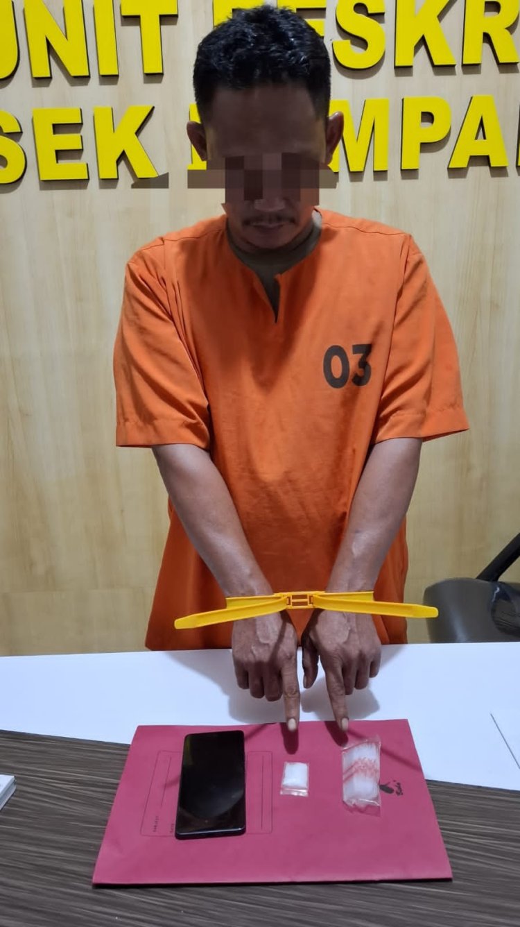 Polsek Kampar Kiri Tangkap Pengedar Narkoba Saat Ingin Transaksi di Gudang