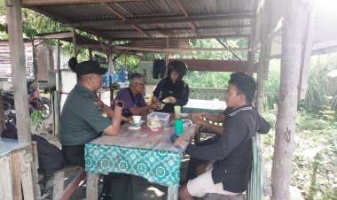 Babinsa Kodim 0301/Pbr Laksanakan Komsos Bersama Tokoh Masyarakat Dan Warga Binaan