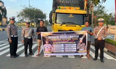 Operasi Keselamatan di Kampar, Satlantas Ajak Masyarakat Jadi Pelopor Keselamatan Berlalu Lintas
