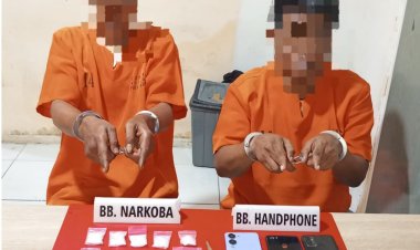 Satnarkoba Polres Kampar Tangkap Dua Pengedar Narkoba di Kelurahan Pasir Sialang