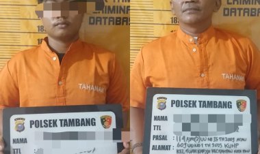 Dua Pelaku Narkoba Ditangkap Polsek Tambang di Desa Rimbo Panjang 