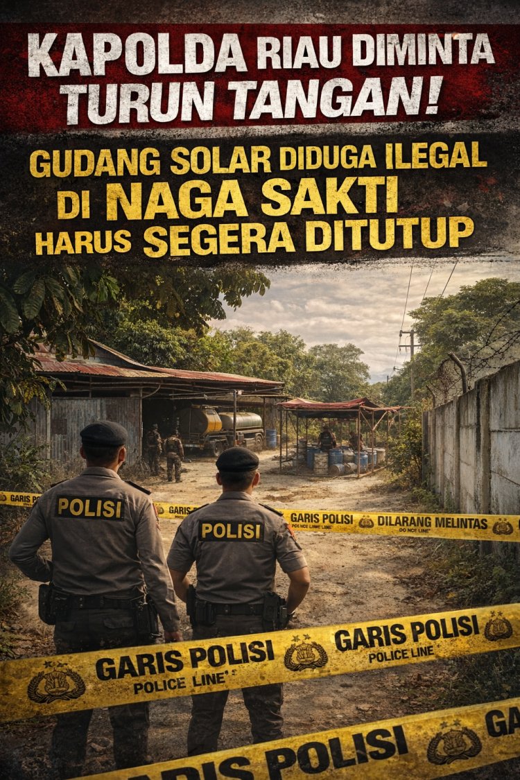 Hukum Jangan Tumpul! Kapolda Riau Harus Tindak Gudang Solar Diduga Ilegal di Naga Sakti