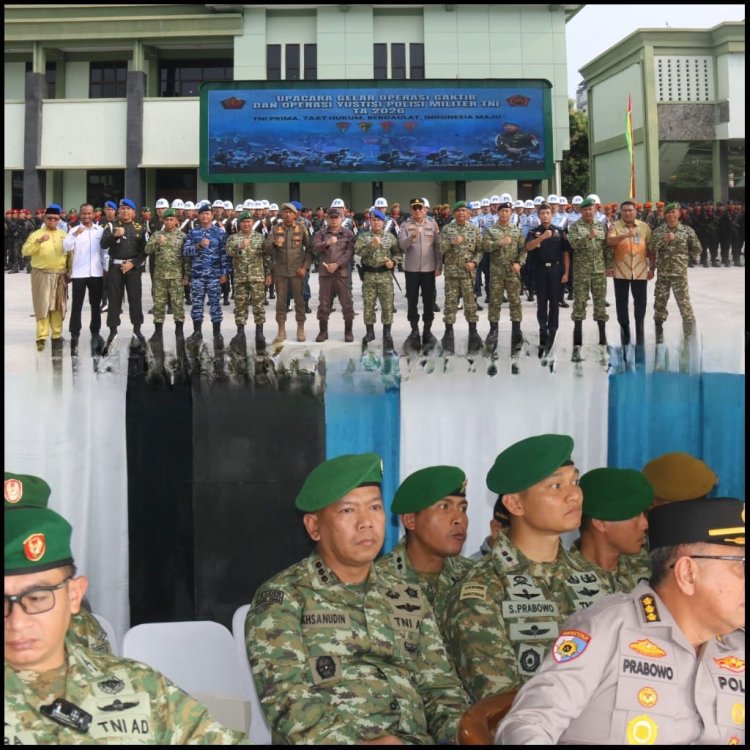 Dandim 0301/Pbr Hadiri Gelar Operasi Gaktib dan Yustisi 2026, Teguhkan Komitmen TNI Prima dan Taat Hukum