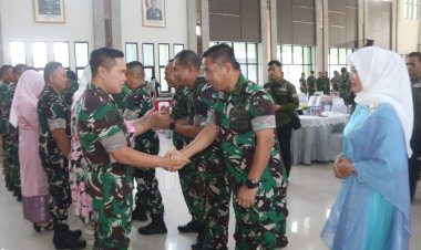 Momentum Idul Fitri,Dandim 0301/Pbr Ikuti Halal bihalal Kodam XIX/ Tuanku Tambusai