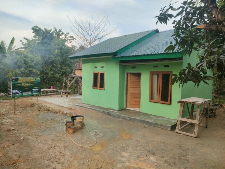 Satgas TMMD ke-127 Kodim 0301/Pekanbaru Rampungkan RTLH Bapak Saudi Alfa Seri, Progres Capai 92 Persen