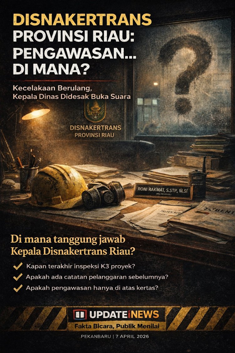 Lift Proyek Jatuh di Pekanbaru: Pengawasan Dipertanyakan, Sikap Kadisnakertrans Riau Jadi Sorotan