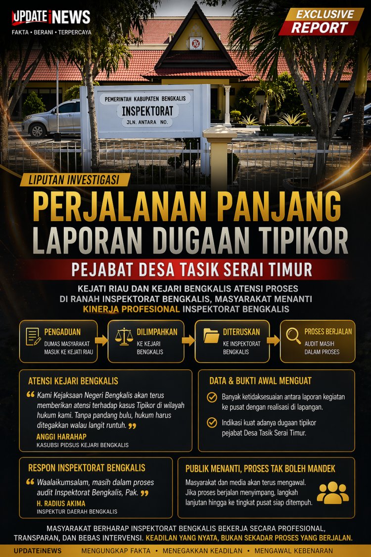Kasus Tipikor Desa Menggantung — Publik Tagih Ketegasan Inspektorat Bengkalis