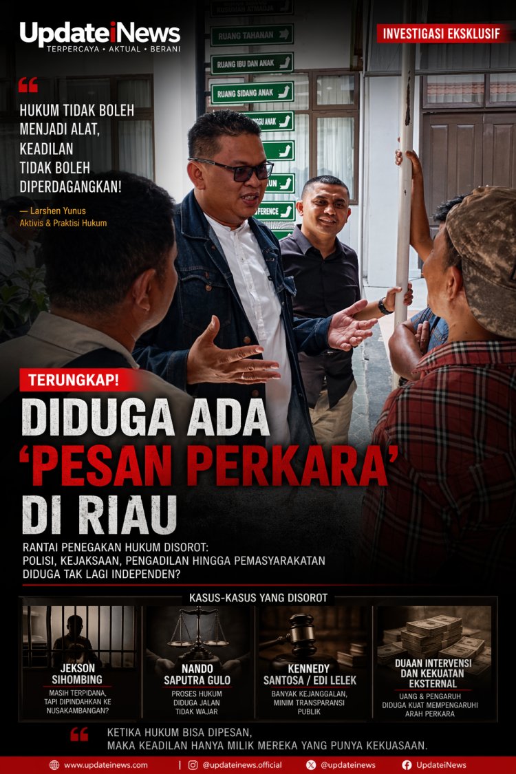 Panggung Sandiwara Jaringan Setan Aparat Penegak Hukum di Riau: Kepolisian, Kejaksaan, Pengadilan dan Pemasyarakatan Berhasil Didikte Pemesan Perkara