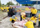 PWMOI Riau dan DNT Tour and Travel Sembelih 4 Ekor Sapi