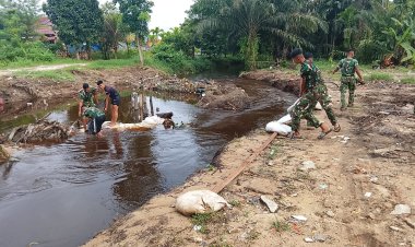 Pengerjaan Jembatan Garuda di Jalan Fajar Terus Berjalan, Warga Sambut Antusias