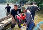 Polsek Kampar Kiri Operasi PETI, Temukan 3 Rakitan Tambang Emas di Sungai Subayang 
