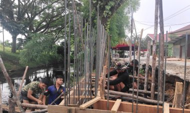 Kodim 0301/Pekanbaru Kebut Pembangunan Tiga Jembatan Garuda Guna Percepat Mobilitas Dan Ekonomi Warga