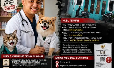 Diduga Operasikan Usaha Tanpa Izin Lengkap, Klinik Hewan di Jalan Riau Disidak; Pemiliknya Mantan Terpidana Penipuan  ‎ 