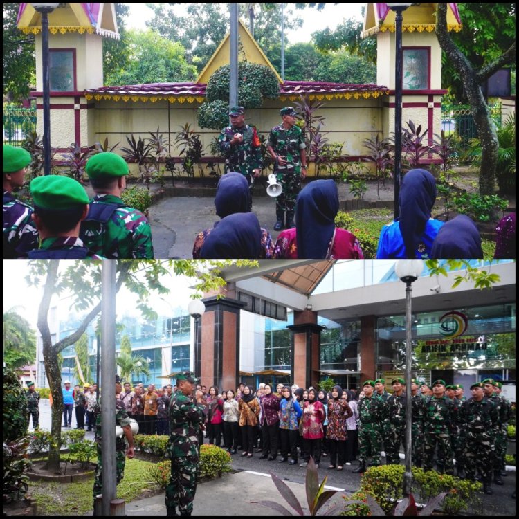Dandim 0301/Pekanbaru Pimpin Pengecekan Pasukan Pengamanan Kunjungan Ibu Selvi Gibran