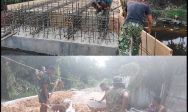 - Gotong Royong TNI dan Warga Percepat Pembangunan Empat Jembatan Garuda di Pekanbaru