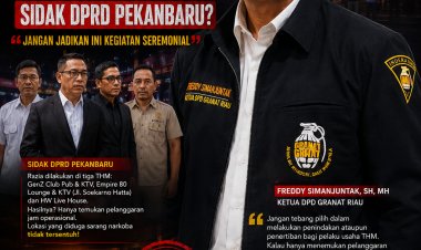 Sidak Komisi I DPRD Pekanbaru Disorot, GRANAT Riau: Jangan Tebang Pilih, Berantas THM yang Diduga Jadi Sarang Narkoba  ‎