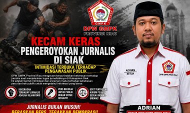 DPW GMPK Riau Kecam Keras Pengeroyokan Jurnalis di Siak: Intimidasi Terbuka Terhadap Pengawasan Publik