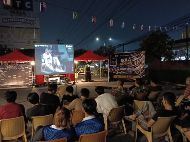 Kodim 0301/Pekanbaru Bangun Komunikasi Sosial Lewat Nobar Piala Dunia 2026