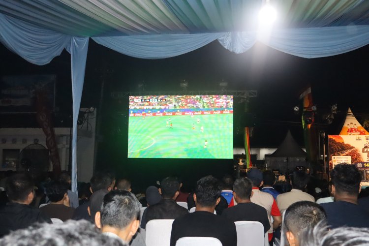 Dandim 0301/Pekanbaru Hadiri Festival Rakyat 2026, UMKM dan Nobar Semifinal Piala Dunia 2026