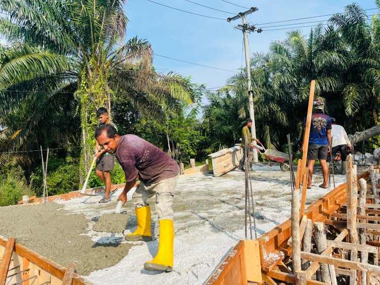 Infrastruktur untuk Rakyat, Empat Jembatan Garuda Terus Dikebut Kodim 0301/Pekanbaru