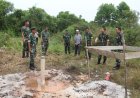 Tim Karhutla Mabes TNI Tinjau Pembuatan Sumur Bor di Wilayah Kodim 0301/Pekanbaru
