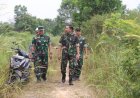 Tim Penyuluh Karhutla Mabes TNI Patroli ke Wilayah Rawan Terbakar di Air Hitam