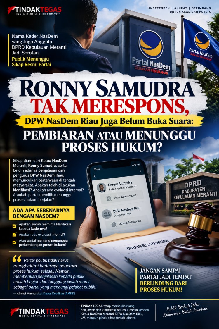 NASDEM DIAM, PUBLIK BERTANYA: ADA APA DENGAN KADER DPRD MERANTI?